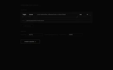 clock — interface