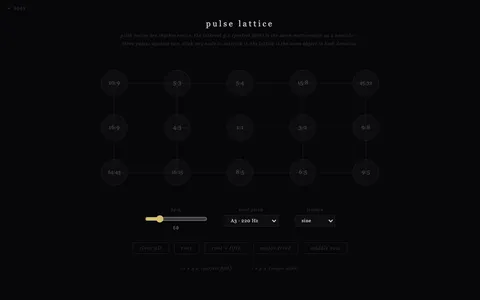 pulse lattice — interface