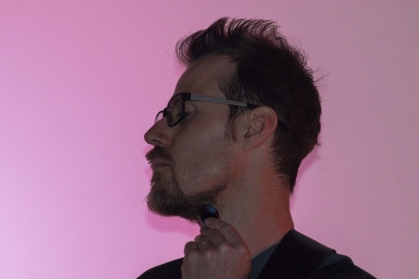 David Carlton Adams with contact mic