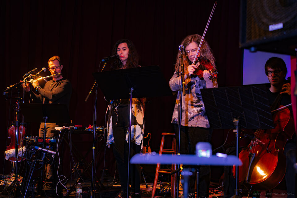 David Carlton Adams on flute at Le Mondo with SALLT, January 2026